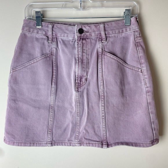 PacSun Dresses & Skirts - Pacsun Women's Purple Lavender Denim Mini Skirt Size 26